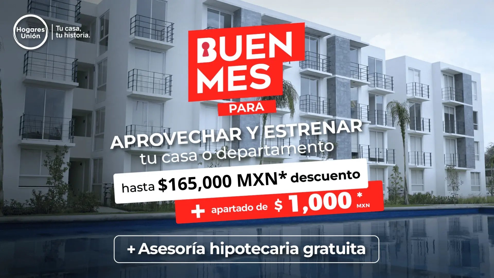 Buen mes para aprovechar y estrenar tu casa o departamento