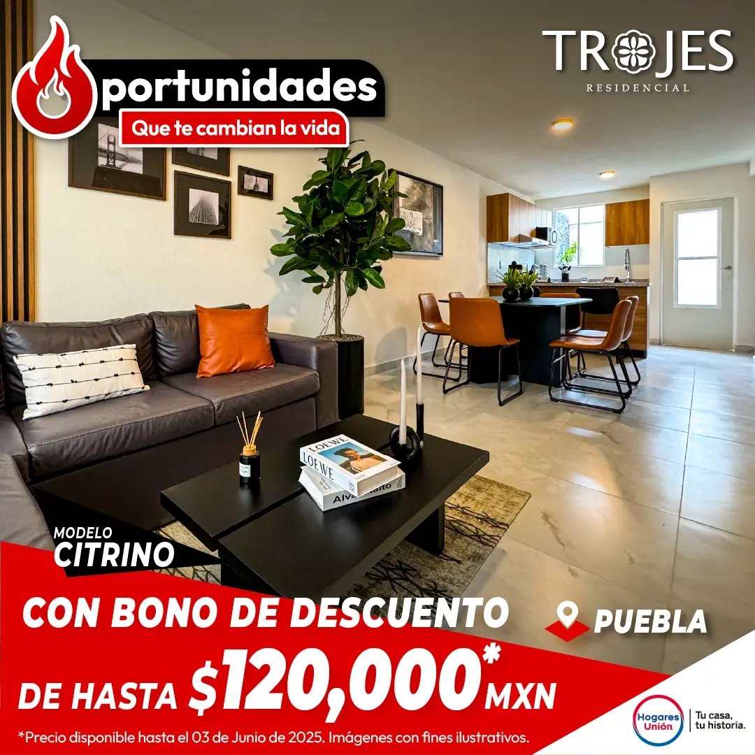 Trojes Residencial - Oprtunidades que cambian la vida - $120,000 mxn